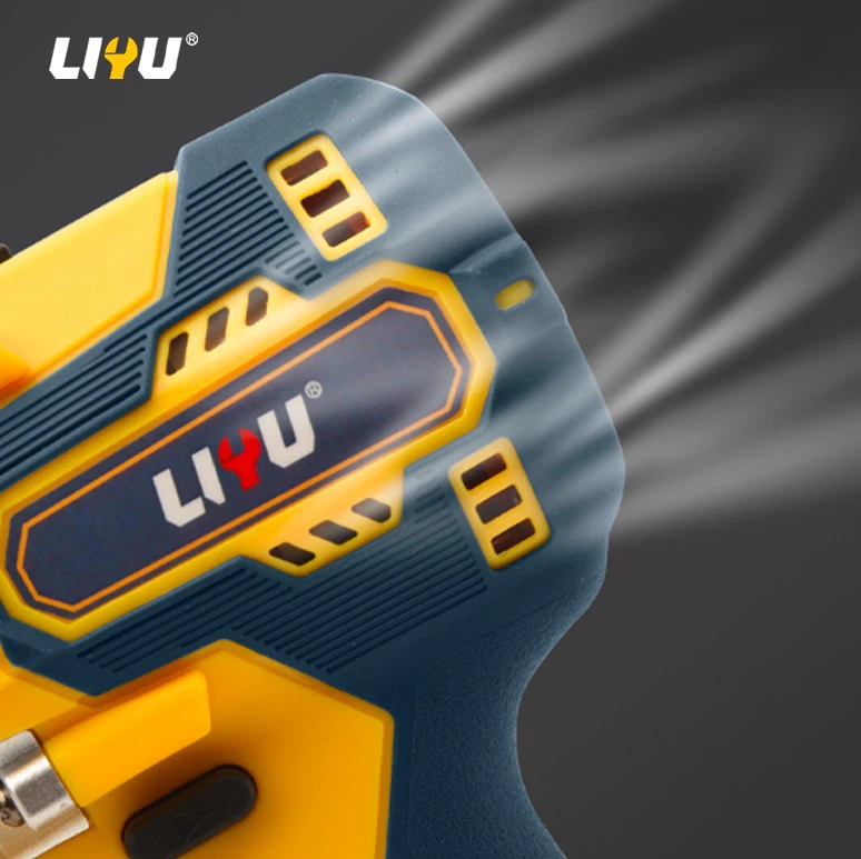 21V Lithium Electric Brushless Dual-speed Electric Drill Charging Drill Multifunctional Household Electric Drill 50N.m Two Electric Batteries And One Charging 2.0 factory