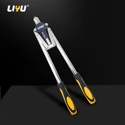 Pistola de reblons de doble mànec-Man de obra manual-estalvi de mà d'obra de la pistola de reblós domèstica Artefacte de tracció de nucli manual de la pistola de rebló de 17 polzades