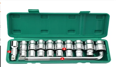 Conjunt de claus d'endoll 1/2" 19 pcs